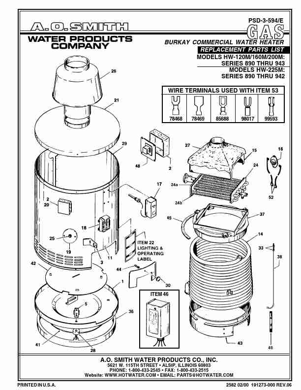 A O  Smith Water Heater HW-160M-page_pdf